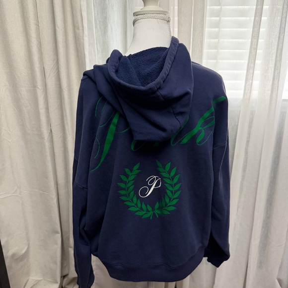 VICTORIA'S SECRET PINK RELAXED FIT FULL ZIP HOODIE SWEATSHIRT Size M - Picture 9 of 11